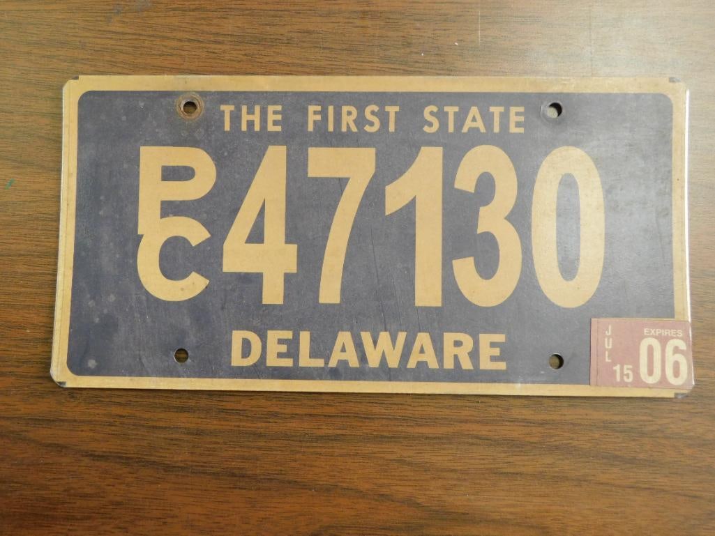 Vintage Antique License Plate US Delaware Collectible 202 (1 of 4)