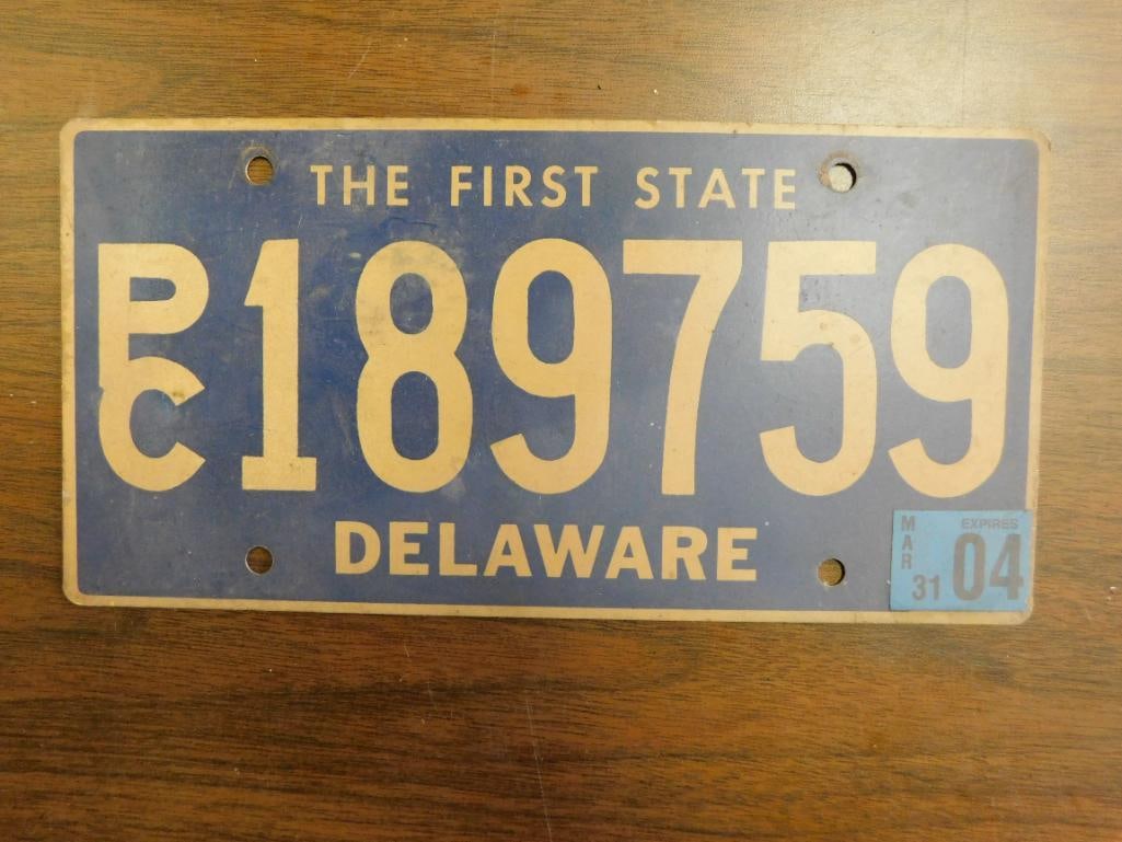 Vintage Antique License Plate US Delaware Collectible 236 (1 of 4)