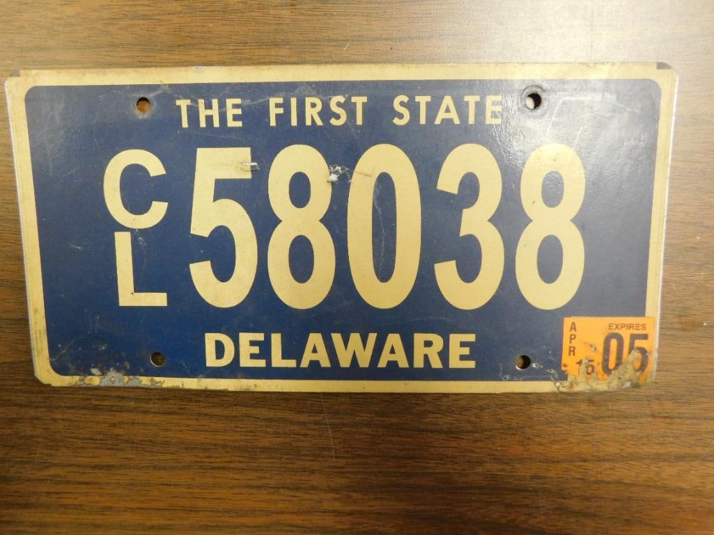 Vintage Antique License Plate US Delaware Collectible 238 (1 of 4)