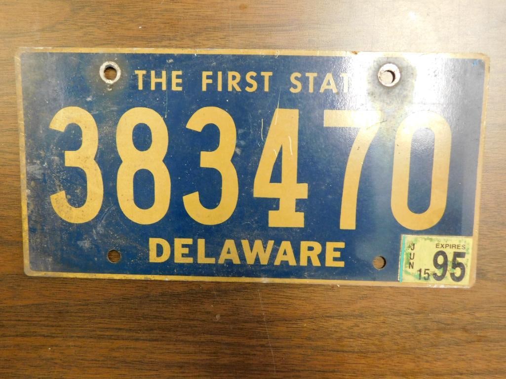 Vintage Antique License Plate US Delaware 249 (1 of 4)