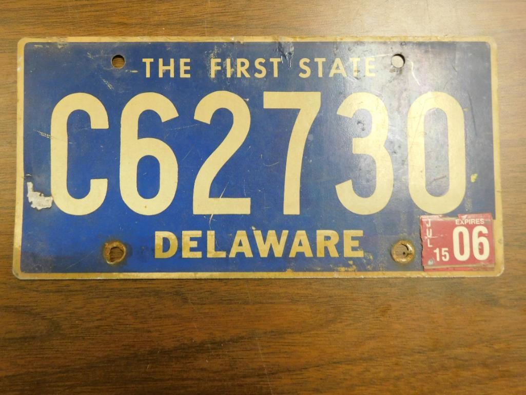 Vintage Antique License Plate US Delaware 256 (1 of 4)