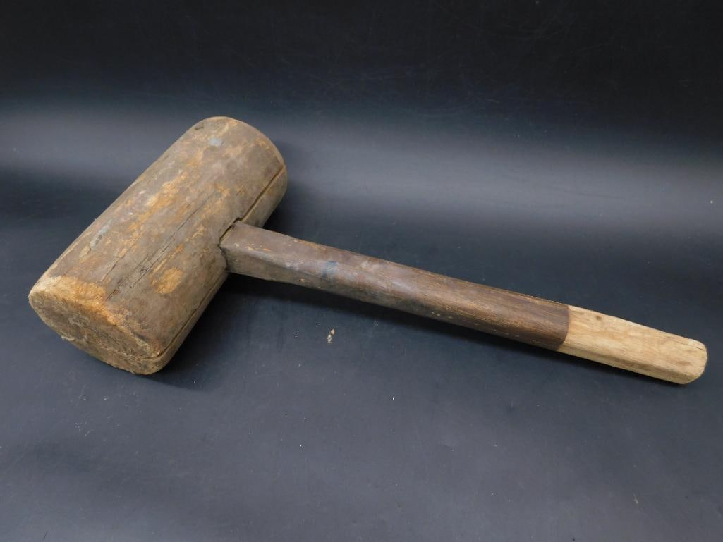 VINTAGE WOODEN MALLET (1 of 3)