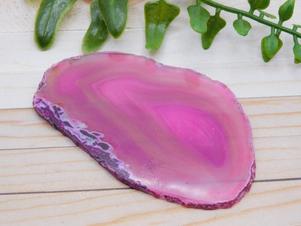 AGATE SLICE ROCK STONE LAPIDARY SPECIMEN - 2