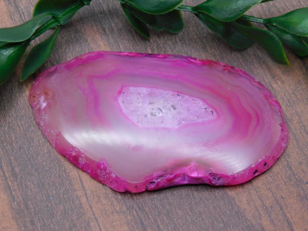 AGATE SLICE ROCK STONE LAPIDARY SPECIMEN - 2