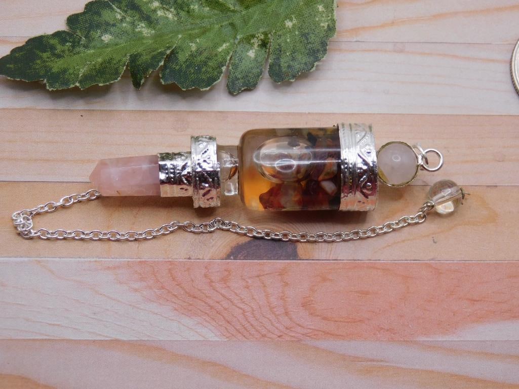 MIXED STONE PENDULUM ROCK STONE LAPIDARY SPECIMEN: MIXED STONE PENDULUM ROCK STONE LAPIDARY SPECIMEN