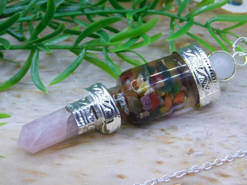 MIXED STONE PENDULUM ROCK STONE LAPIDARY SPECIMEN - 2