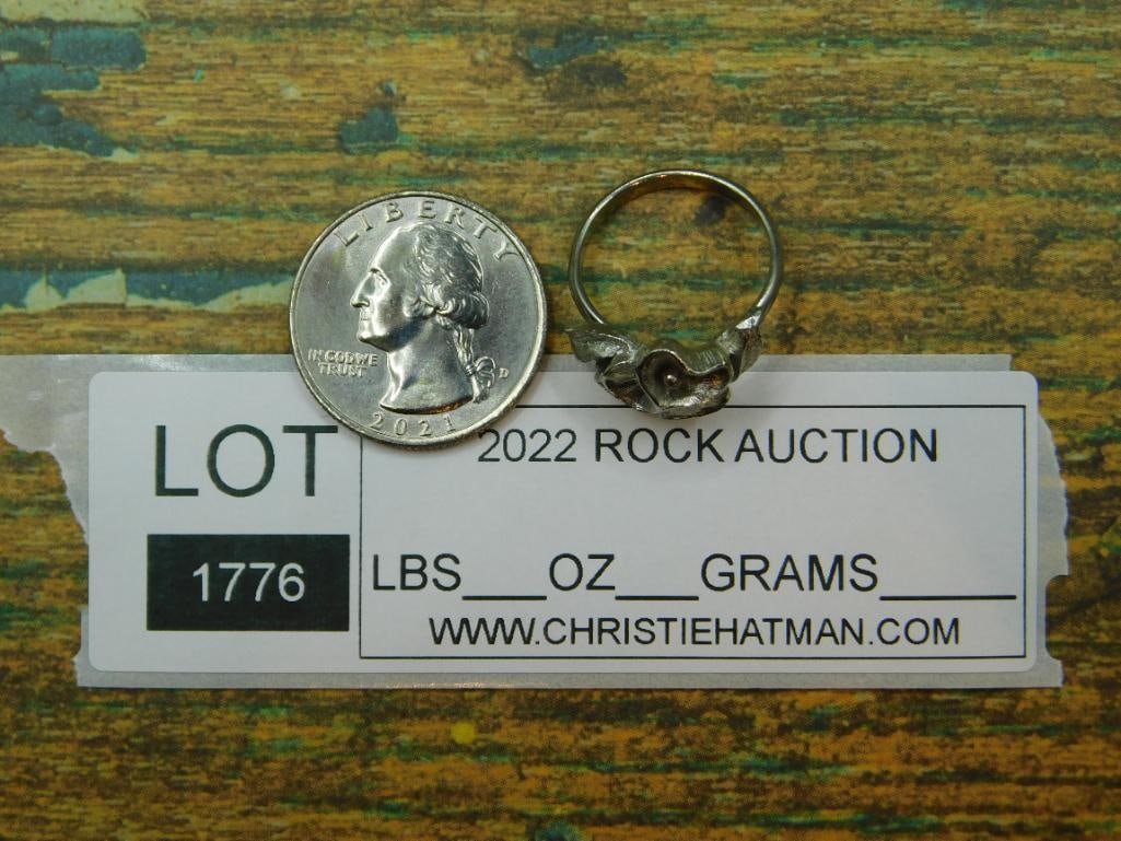 FLOWER RING ROCK STONE LAPIDARY SPECIMEN - 4