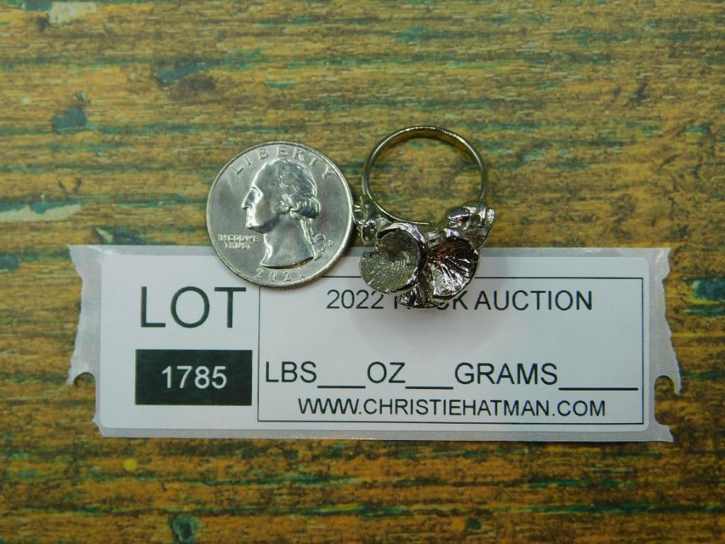 FLOWER RING ROCK STONE LAPIDARY SPECIMEN - 4