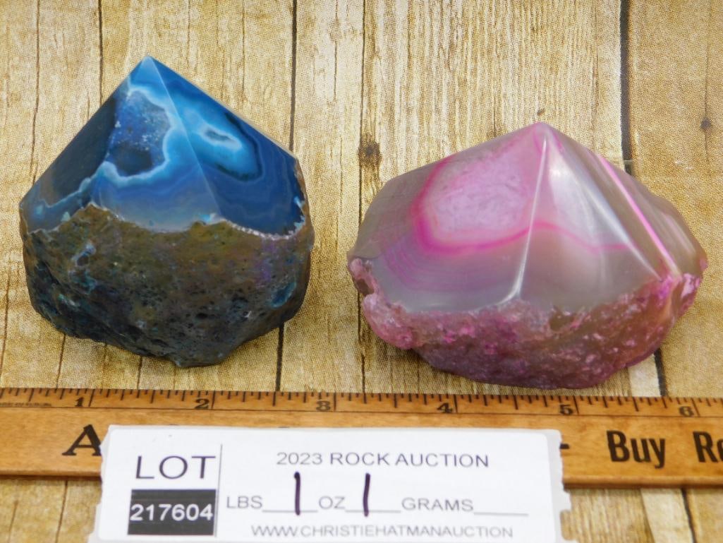 AGATE POINTS ROCK STONE LAPIDARY SPECIMEN - 2