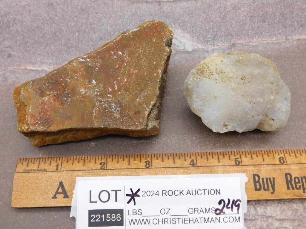 RUBY ZOISITE ROCK STONE LAPIDARY SPECIMEN - 2