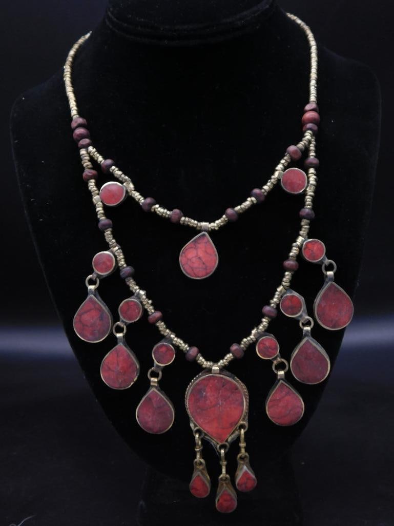 RED JASPER NECKLACE ROCK STONE LAPIDARY SPECIMEN (1 of 2)