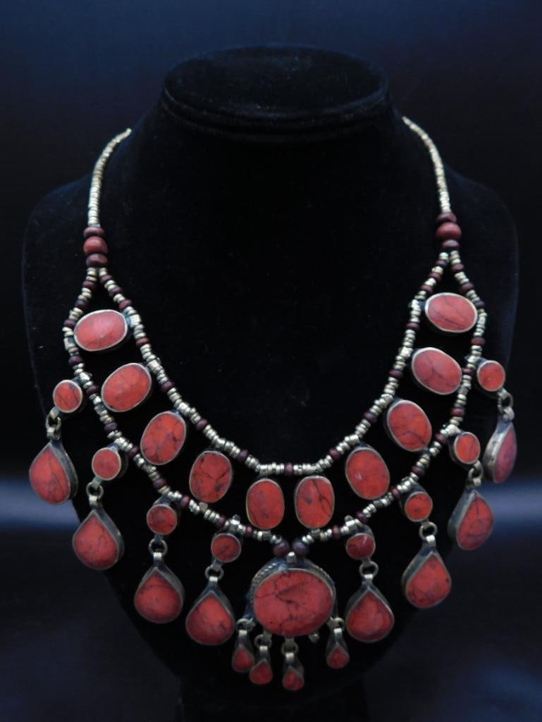 RED JASPER NECKLACE ROCK STONE LAPIDARY SPECIMEN (1 of 2)