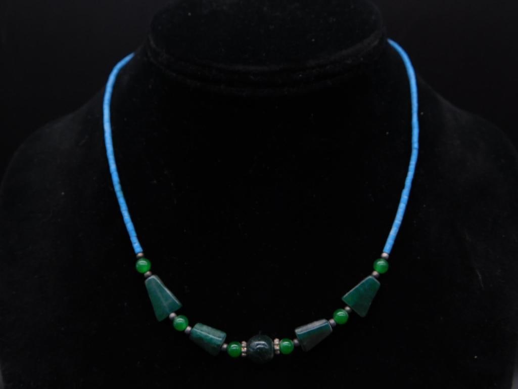 MIXED STONE NECKLACE ROCK STONE LAPIDARY SPECIMEN (1 of 2)