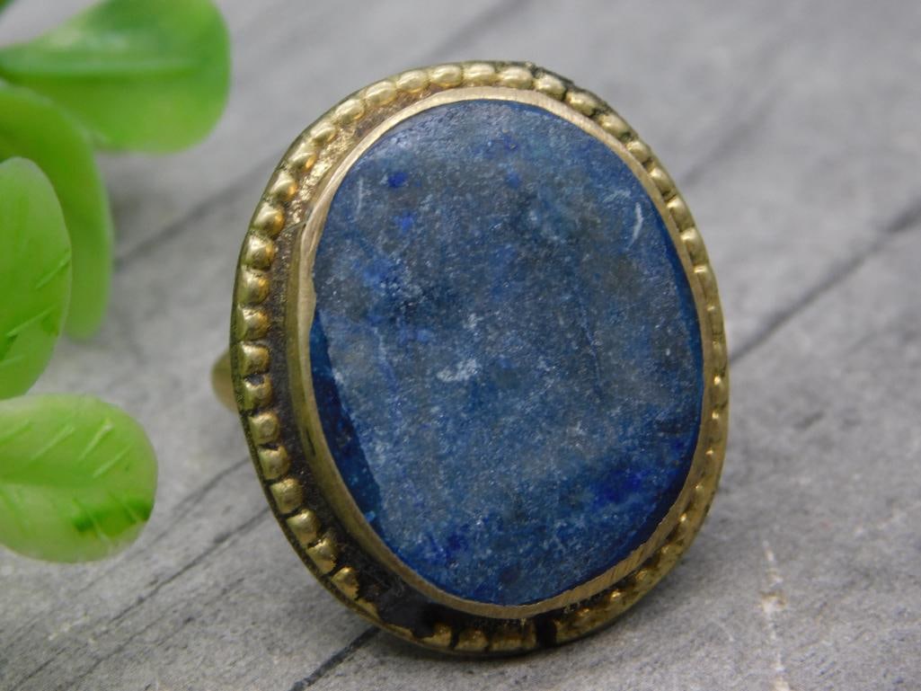 LAPIS LAZULI RING ROCK STONE LAPIDARY SPECIMEN (1 of 2)