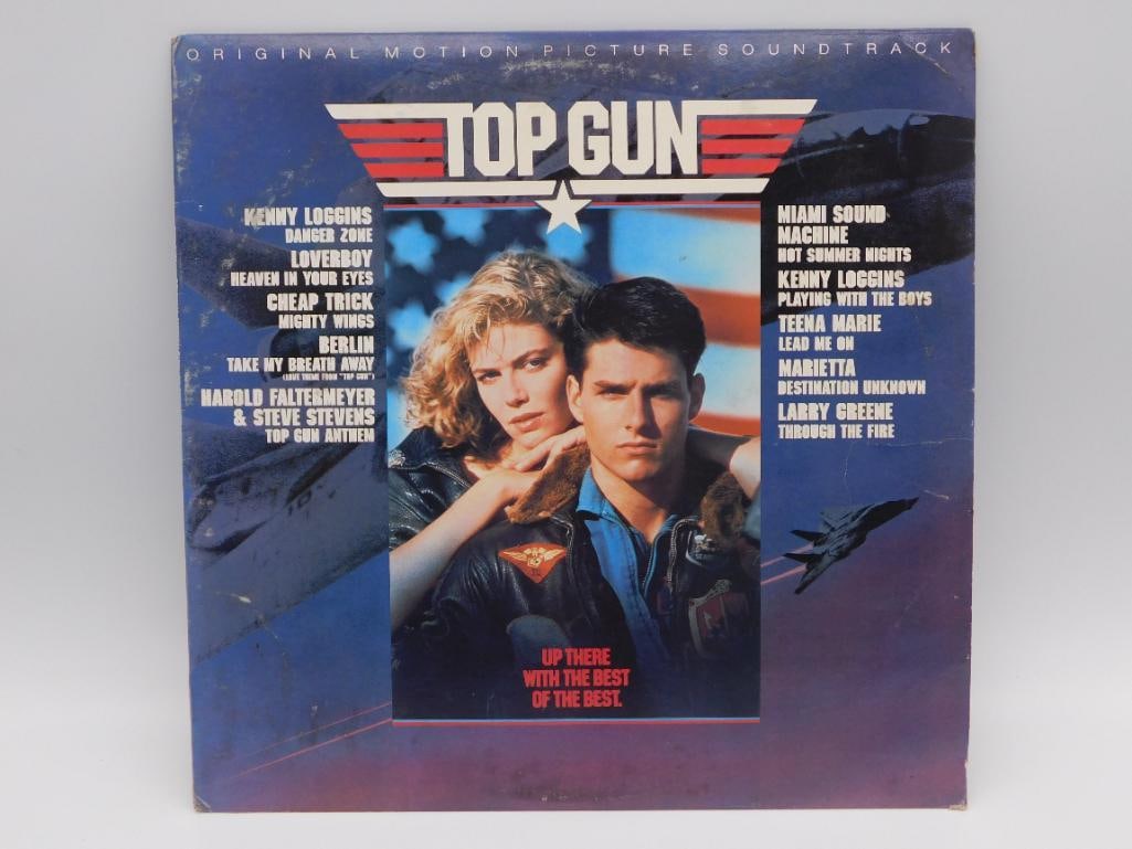 TOP GUN ORIGINAL MOTION PICTURE SOUNDTRACK VINYL RECORD (1 of 3)