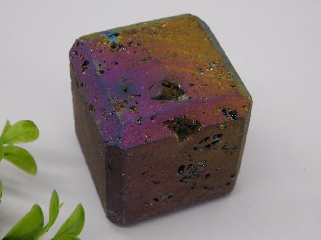 DRUZY TITANIUM CUBE ROCK STONE LAPIDARY SPECIMEN (1 of 2)
