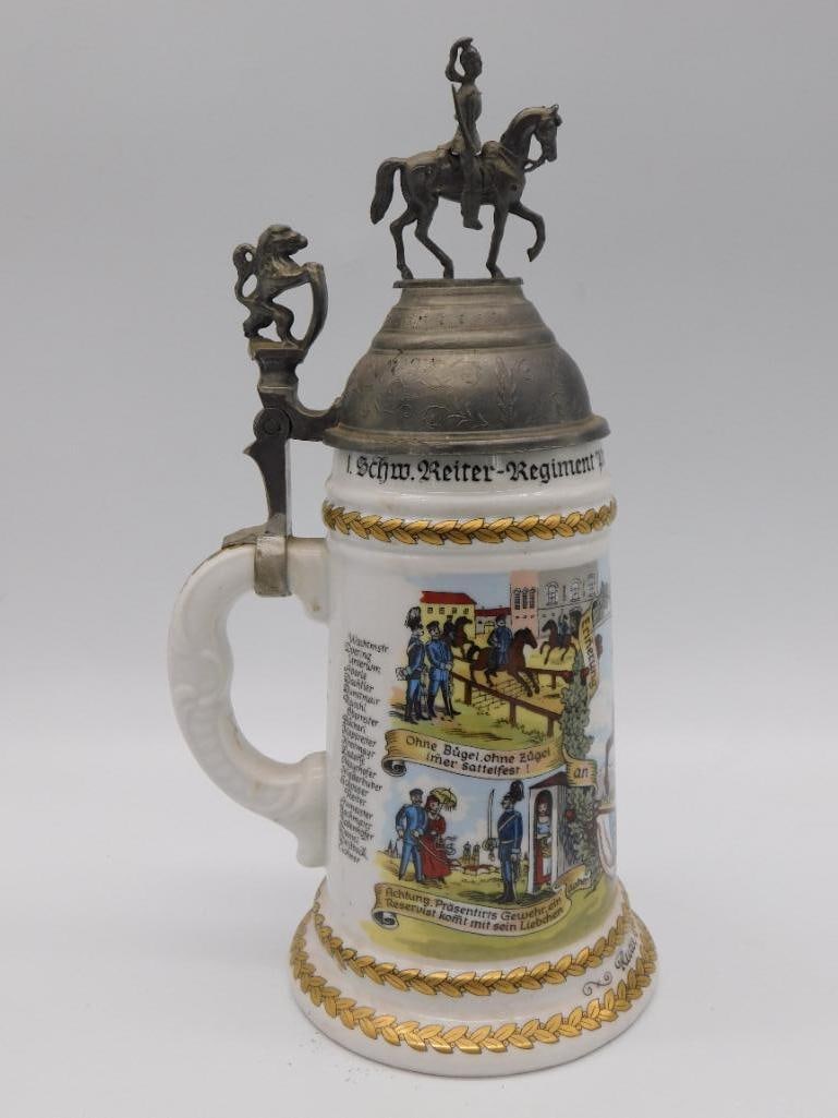 VINTAGE GERMAN REGIMENTAL BEER STEIN (1 of 2)
