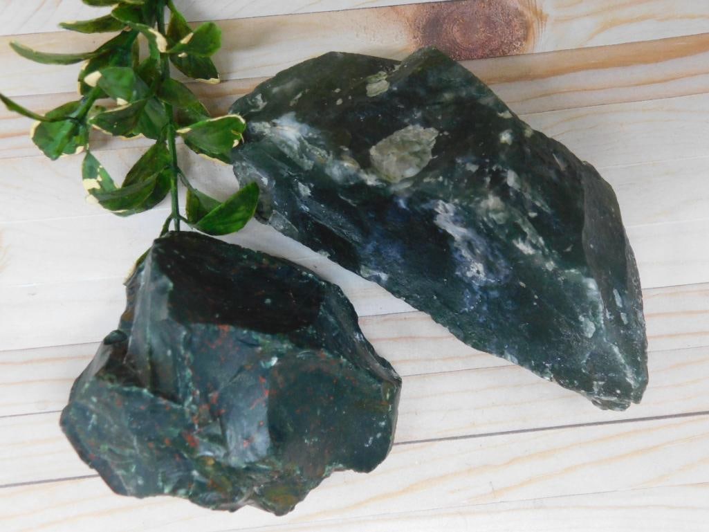 BLOODSTONE ROCK STONE LAPIDARY SPECIMEN (1 of 2)