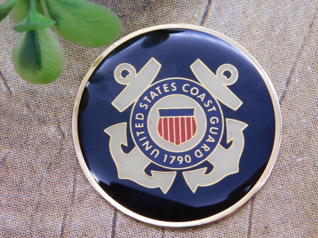 COAST GUARD CABOCHON MEDALLION: WELCOME TO HATMAN AUCTIONS! SPECIAL NOTICE: Please see photos for measurements and descriptions. ***Yes, we have in house shipping with MANY REPEAT CUSTOMERS because of our streamlined service. ****We