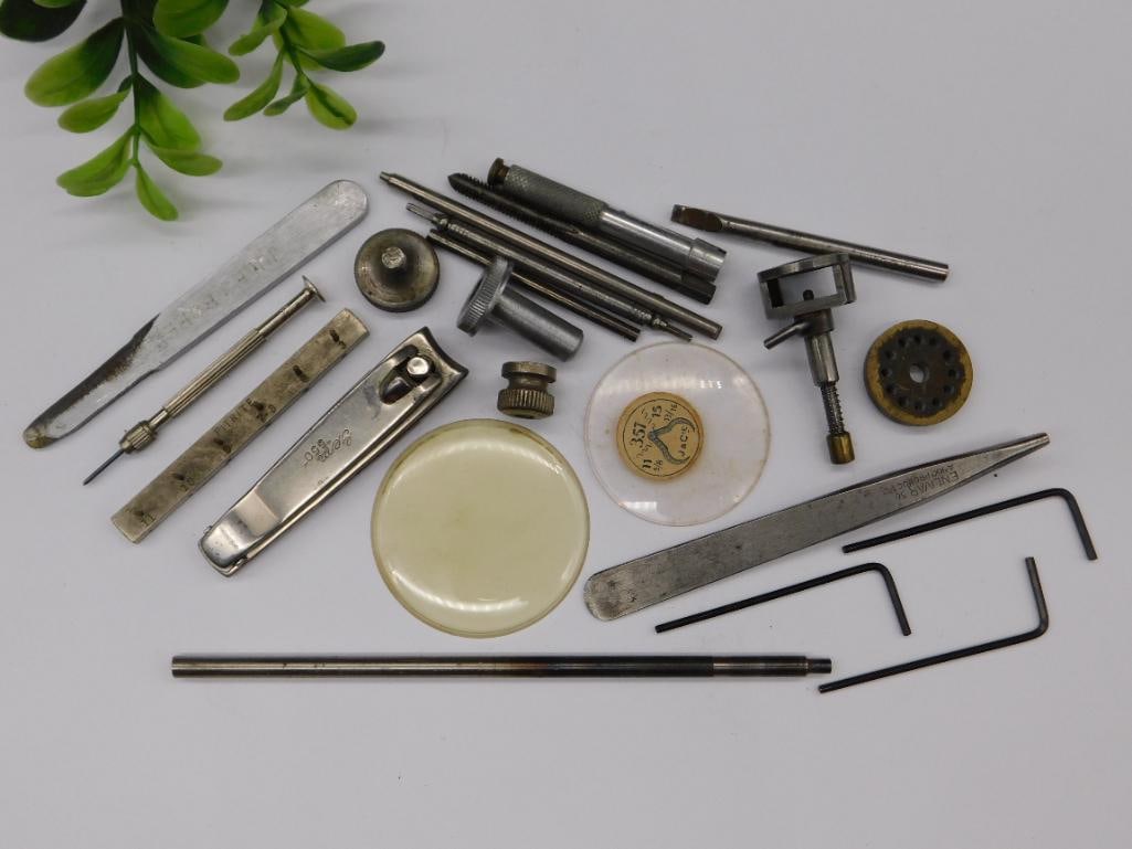 Small Metal Tools and Vintage Components WATCHMAKER WATCHMAKING TOOLS: Small Metal Tools and Vintage Components WATCHMAKER WATCHMAKING TOOLS