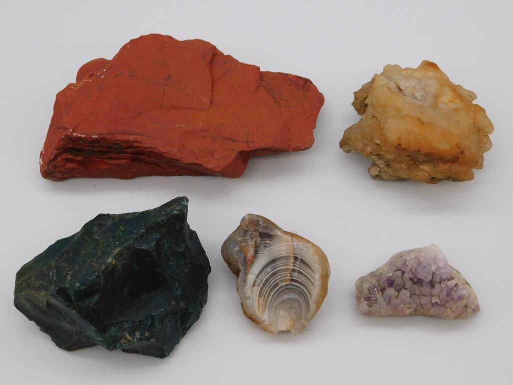 MIXED ROCK STONE LAPIDARY SPECIMEN: WELCOME TO HATMAN AUCTIONS! SPECIAL NOTICE: Please see photos for measurements and descriptions. ***Yes, we have in house shipping with MANY REPEAT CUSTOMERS because of our streamlined service. ****We