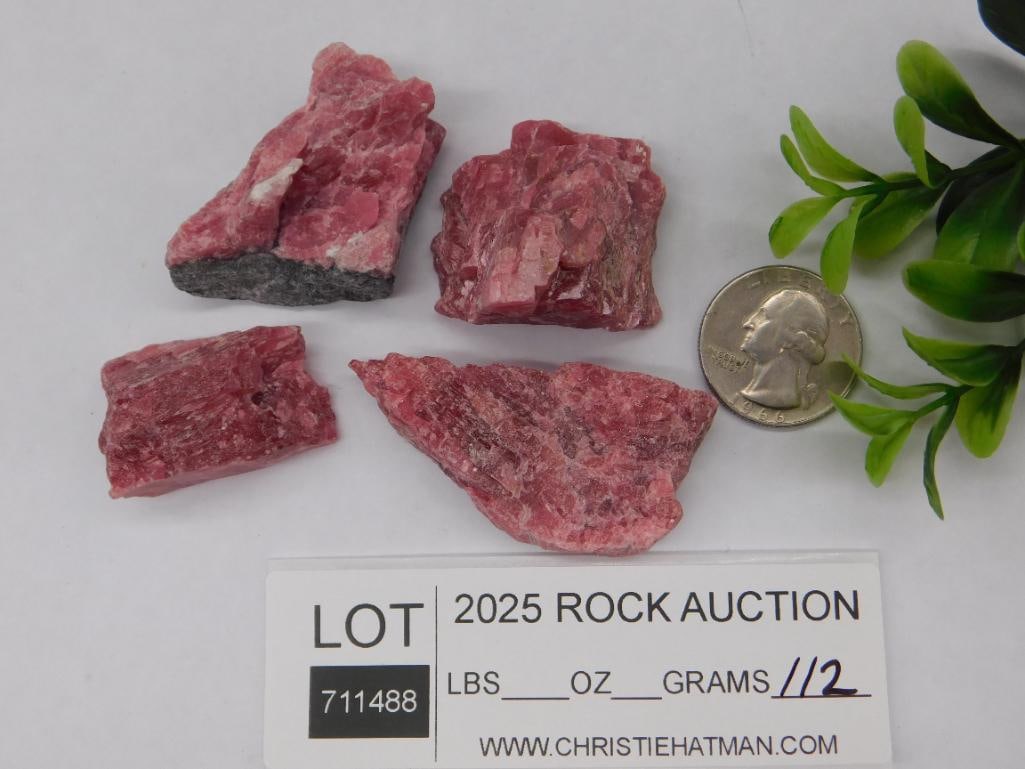 Gem Rhodonite Rock Stone Lapidary Specimen - 2
