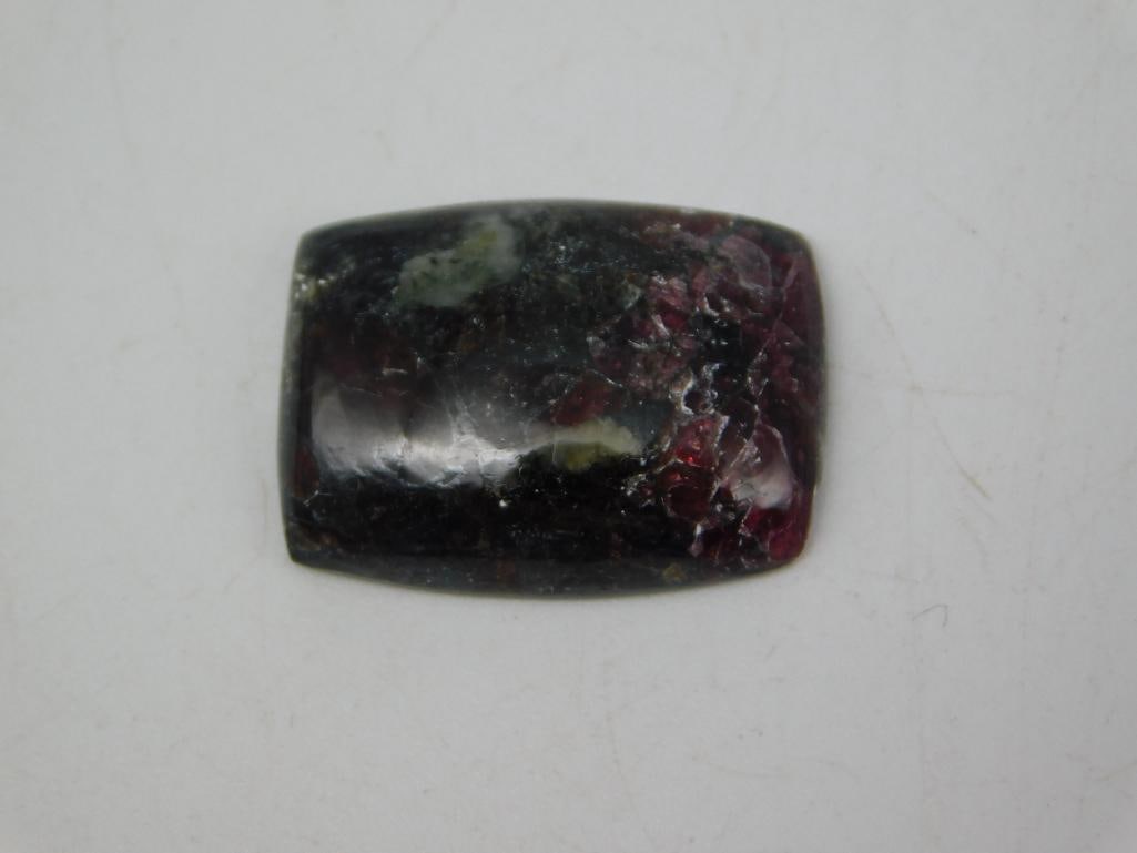 EUDIALYTE CABOCHON ROCK STONE LAPIDARY SPECIMEN: EUDIALYTE CABOCHON ROCK STONE LAPIDARY SPECIMEN