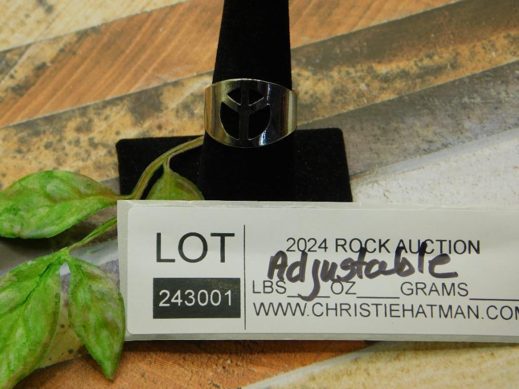 RING ROCK STONE LAPIDARY SPECIMEN - 2