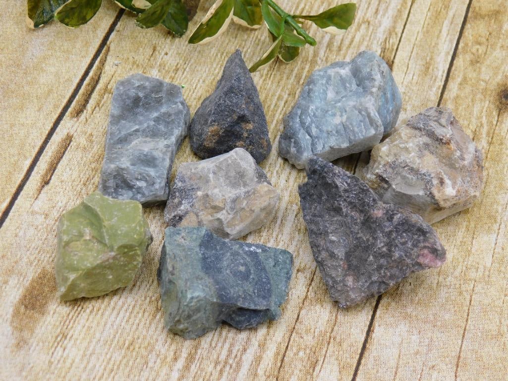 MIXED ROUGH ROCK ROCK STONE LAPIDARY SPECIMEN: MIXED ROUGH ROCK ROCK STONE LAPIDARY SPECIMEN