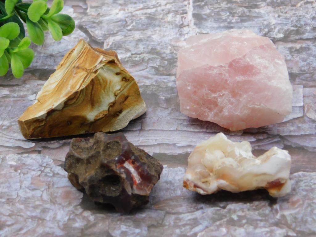 MIXED ROUGH ROCK ROCK STONE LAPIDARY SPECIMEN: MIXED ROUGH ROCK ROCK STONE LAPIDARY SPECIMEN