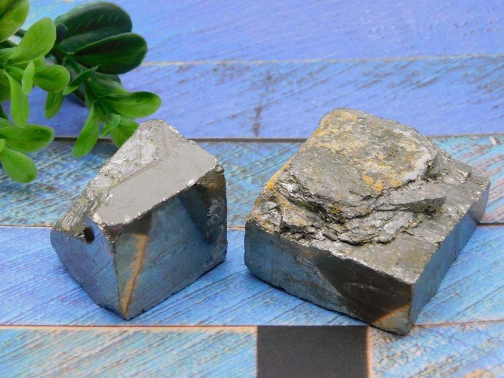 ILLUSTRIOUS SPANISH PYRITE CUBE ROCK STONE LAPIDARY SPECIMEN (1 of 2)