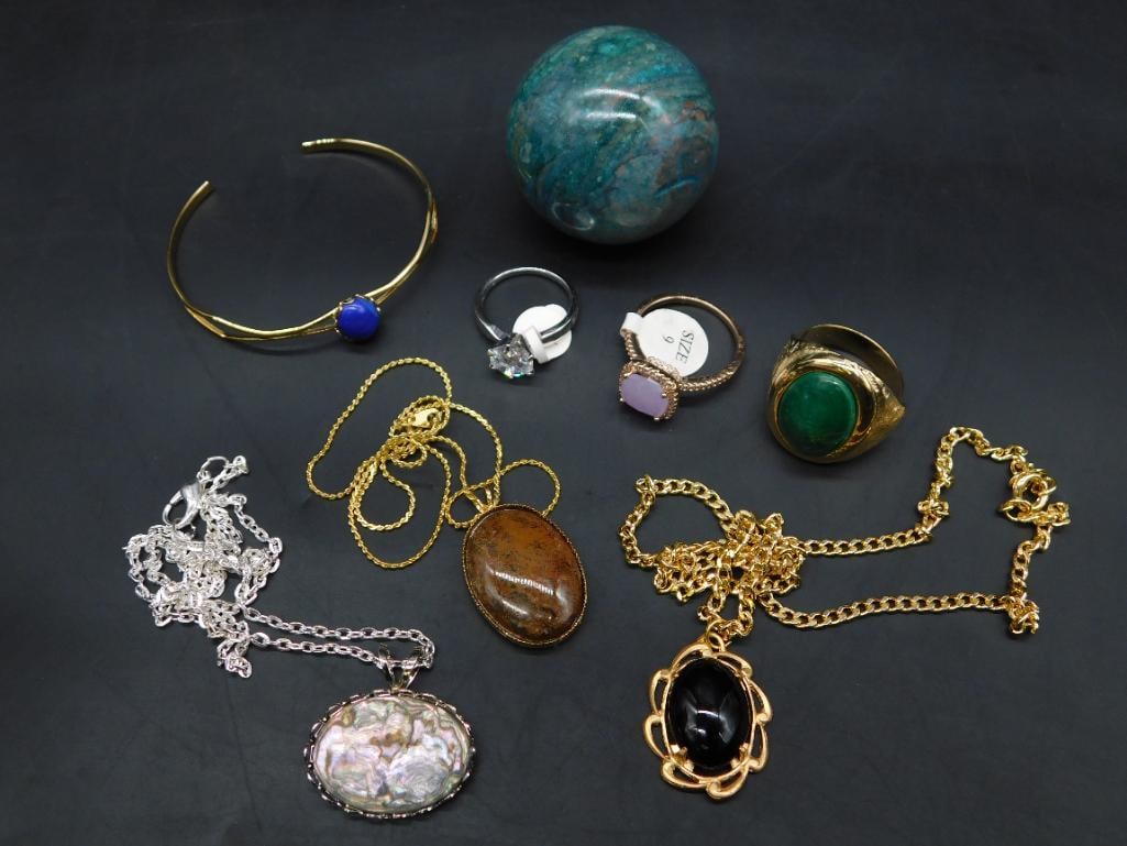 MIXED JEWELRY LOT ROCK STONE LAPIDARY SPECIMEN (1 of 3)