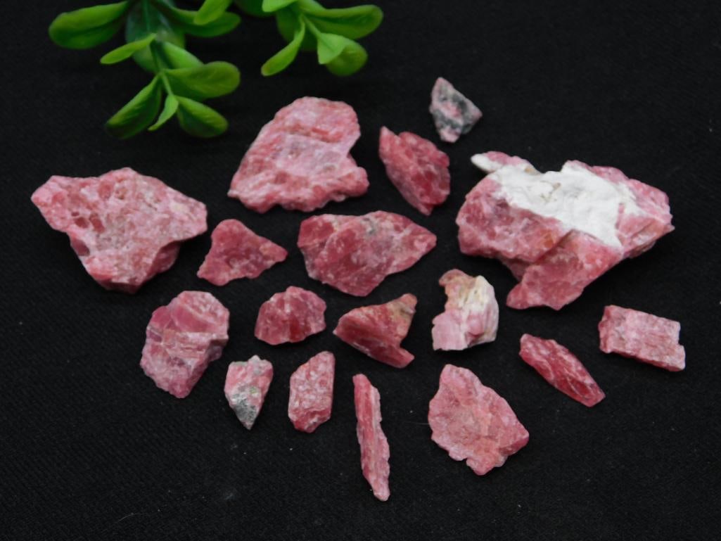 GEM RHODONITE ROCK STONE LAPIDARY SPECIMEN: GEM RHODONITE ROCK STONE LAPIDARY SPECIMEN
