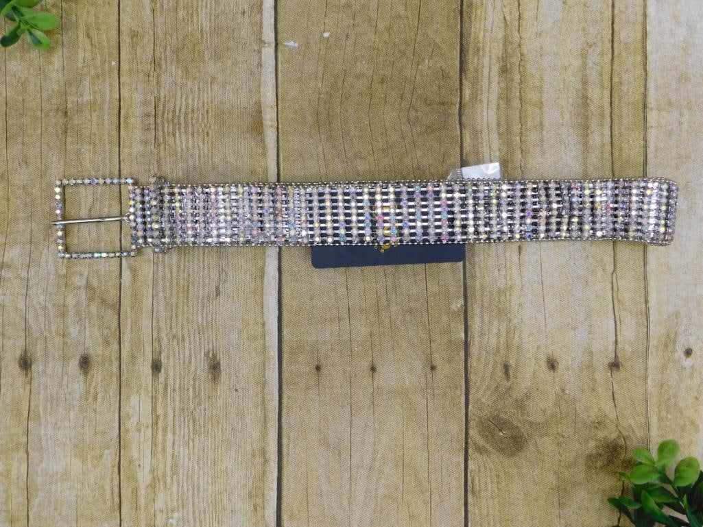 RHINESTONE BELT SIZE LARGE: RHINESTONE BELT SIZE LARGE