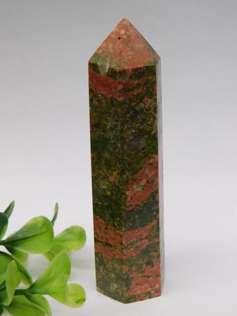 B UNAKITE TOWER ROCK STONE LAPIDARY SPECIMEN (1 of 3)