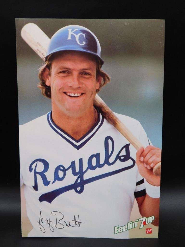 B GEORGE BRETT ROYALS 7UP ADVERTISING POSTER: B GEORGE BRETT ROYALS 7UP ADVERTISING POSTER