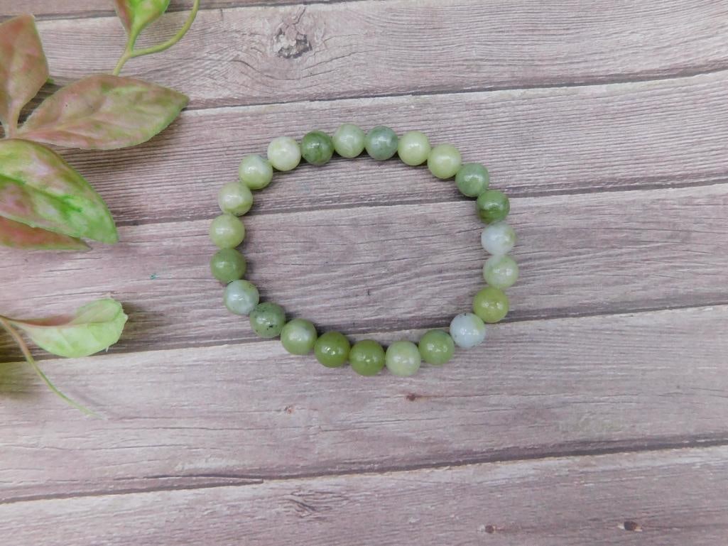 AVENTURINE Stretch Bracelet with Round Beads: AVENTURINE Stretch Bracelet with Round Beads