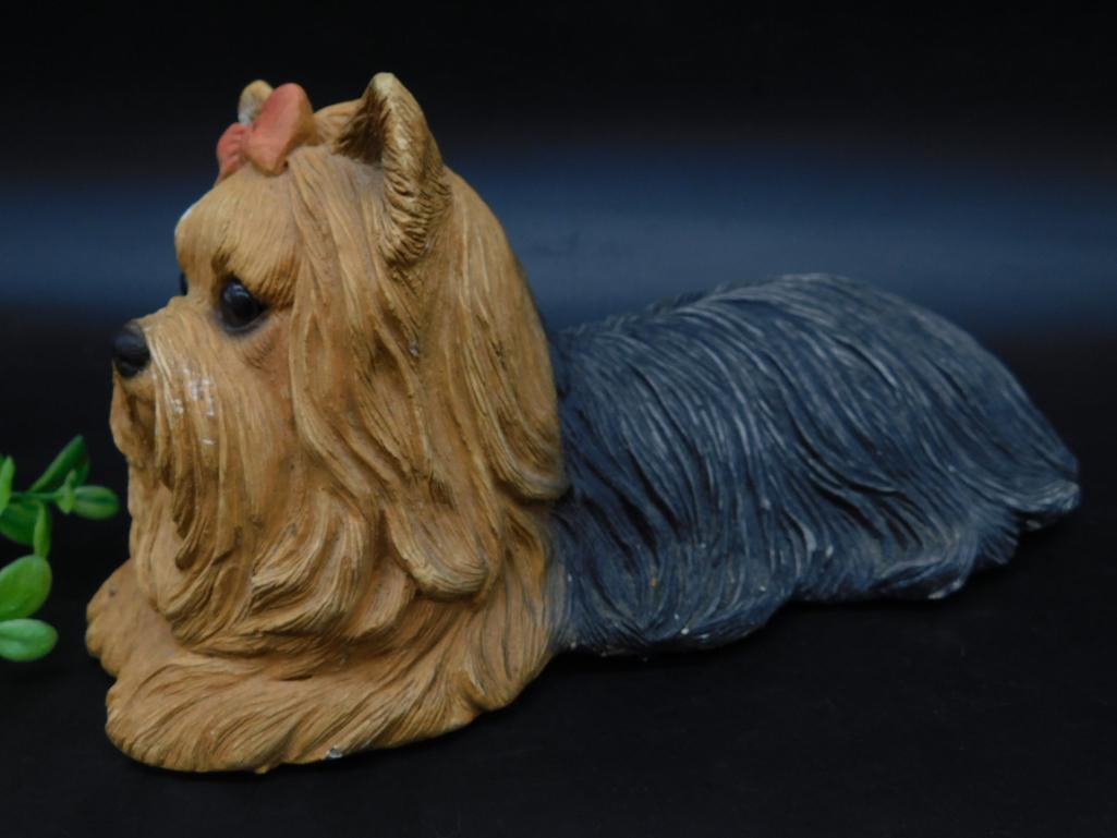 Dog Figurine Signed by Artist: Dog Figurine Signed by Artist