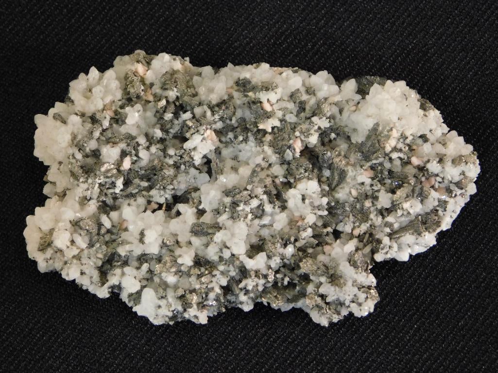 PYRITE ON QUARTZ ROCK STONE LAPIDARY SPECIMEN (1 of 5)