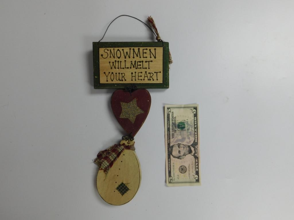 Decorative Snowmen Sign (1 of 2)