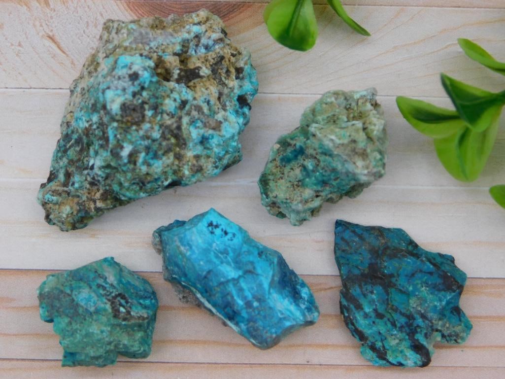 CHRYSOCOLLA ROCK STONE LAPIDARY SPECIMEN (1 of 2)