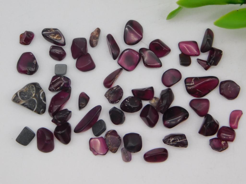 GARNET ROCK STONE LAPIDARY SPECIMEN: GARNET ROCK STONE LAPIDARY SPECIMEN