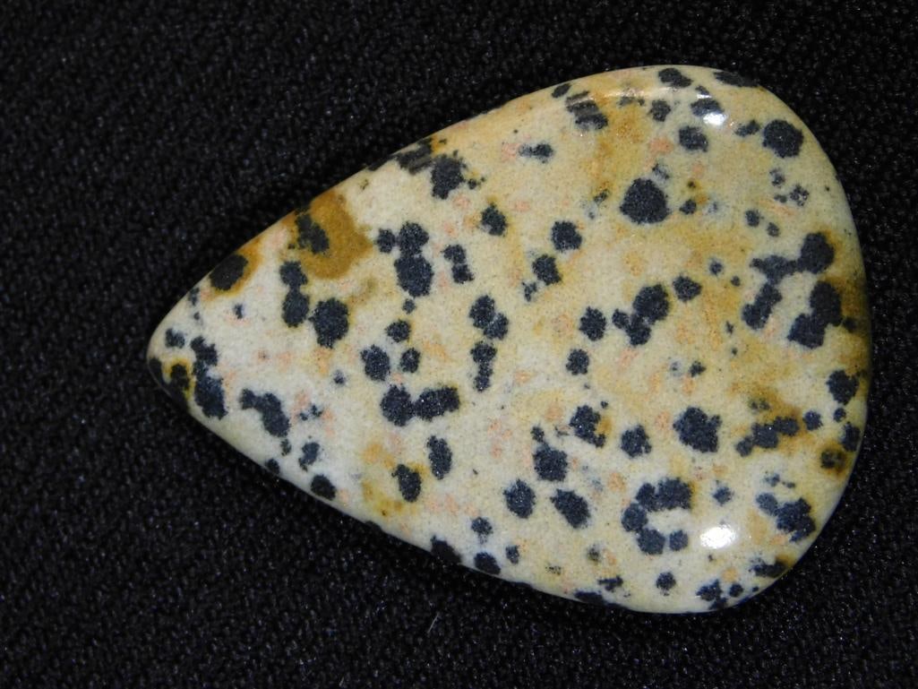 DALMATION JASPER CABOCHON ROCK STONE LAPIDARAY SPECIMEN: DALMATION JASPER CABOCHON ROCK STONE LAPIDARAY SPECIMEN