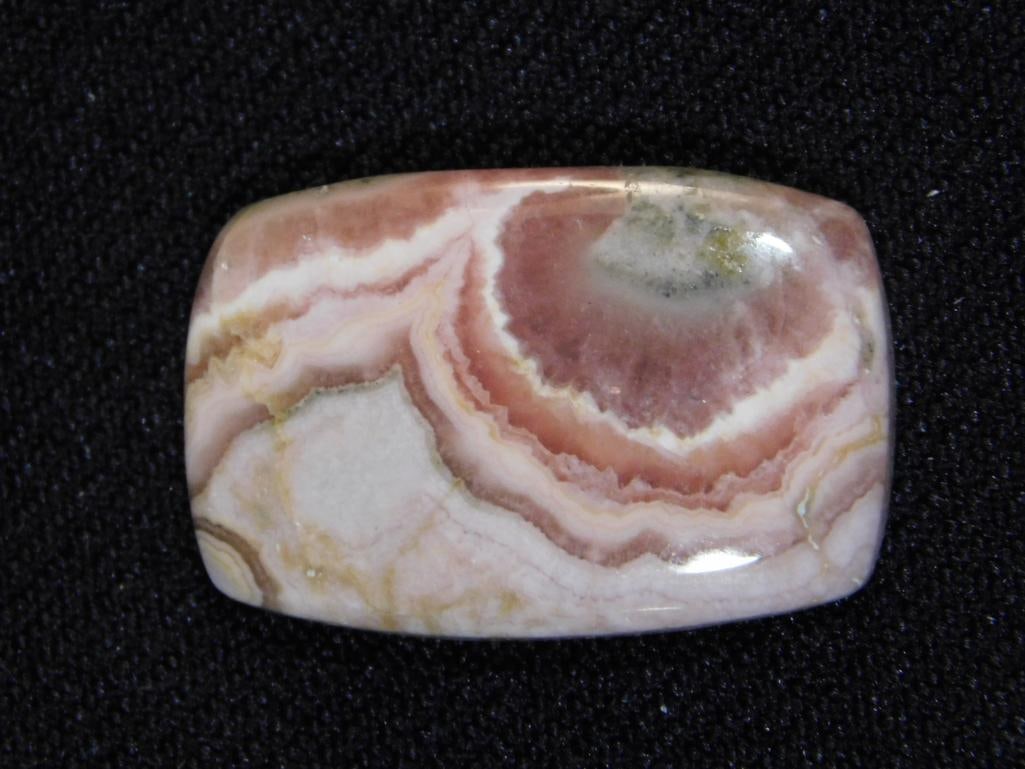 RHODOCHROSITE CABOCHON ROCK STONE LAPIDARY SPECIMEN: RHODOCHROSITE CABOCHON ROCK STONE LAPIDARY SPECIMEN