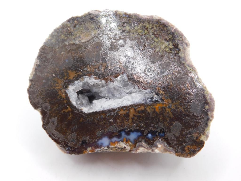 BRAZILIAN AGATE ROCK STONE LAPIDARY SPECIMEN: BRAZILIAN AGATE ROCK STONE LAPIDARY SPECIMEN