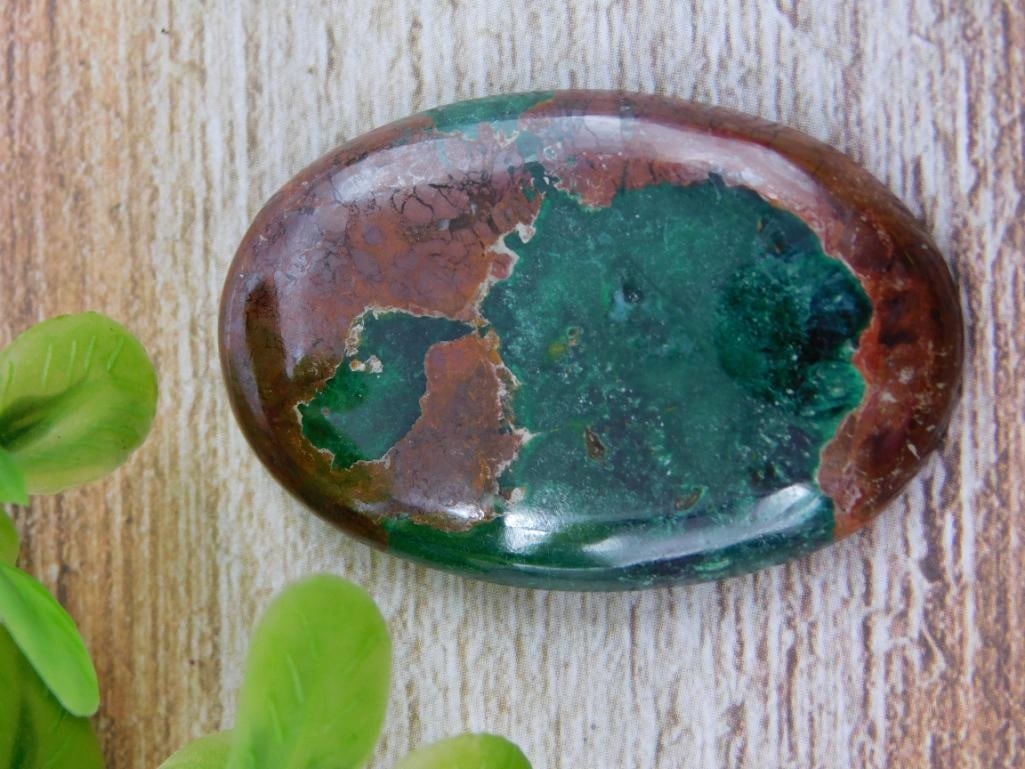CHRYSOCOLLA CABOCHON ROCK STONE LAPIDARY SPECIMEN (1 of 2)