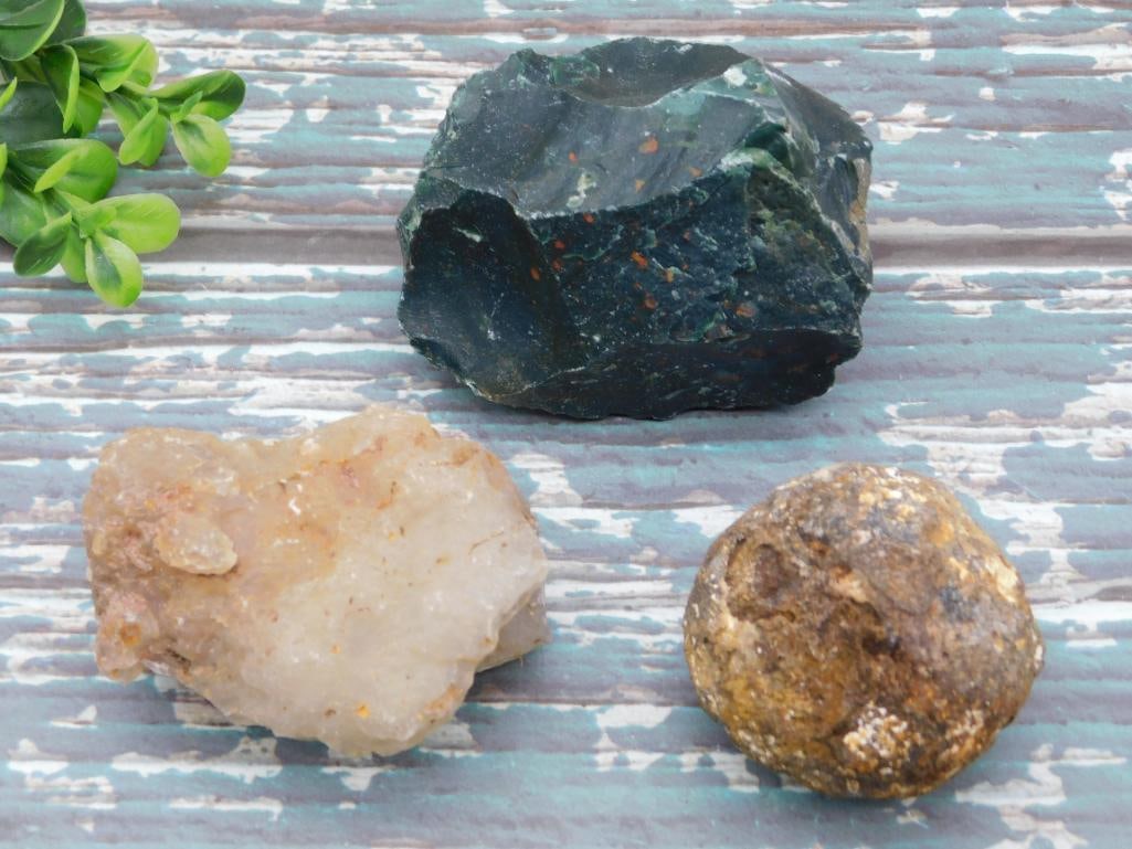 MIXED LOT ROCK STONE LAPIDARY SPECIMEN: MIXED LOT ROCK STONE LAPIDARY SPECIMEN