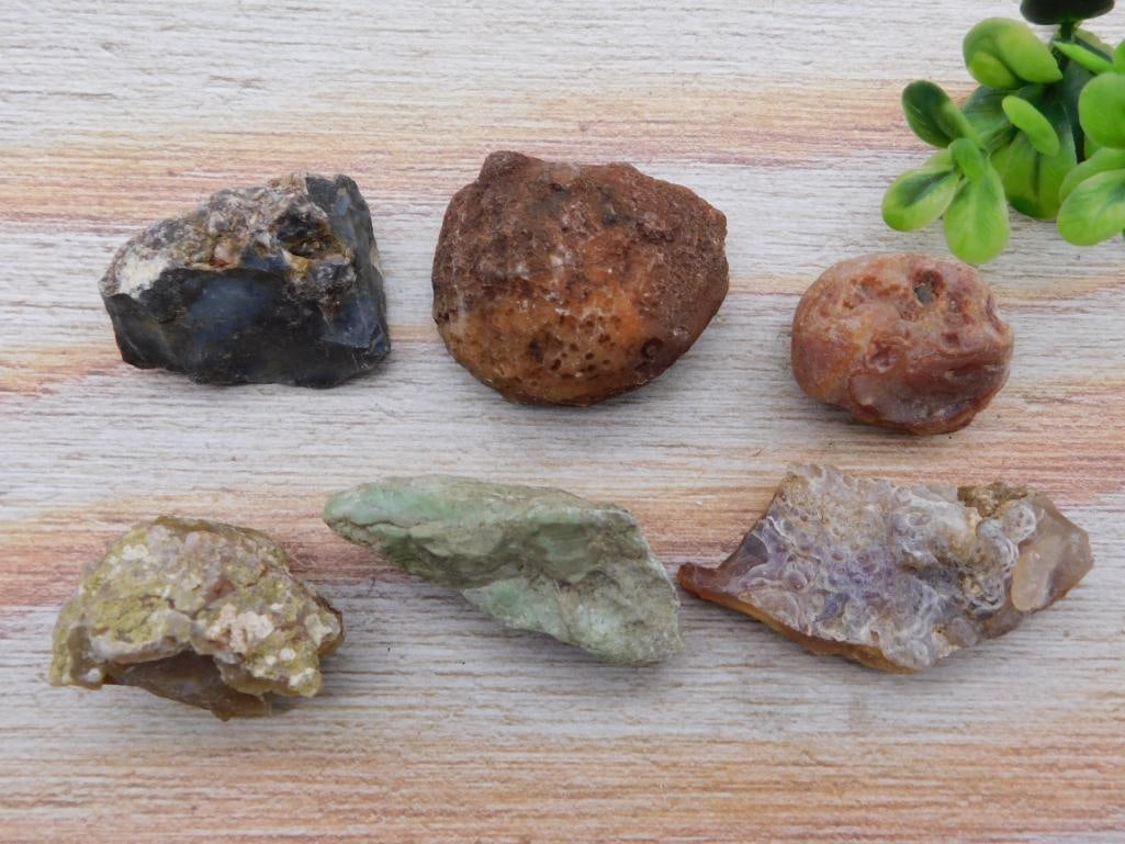 MIXED LOT ROCK STONE LAPIDARY SPECIMEN: MIXED LOT ROCK STONE LAPIDARY SPECIMEN