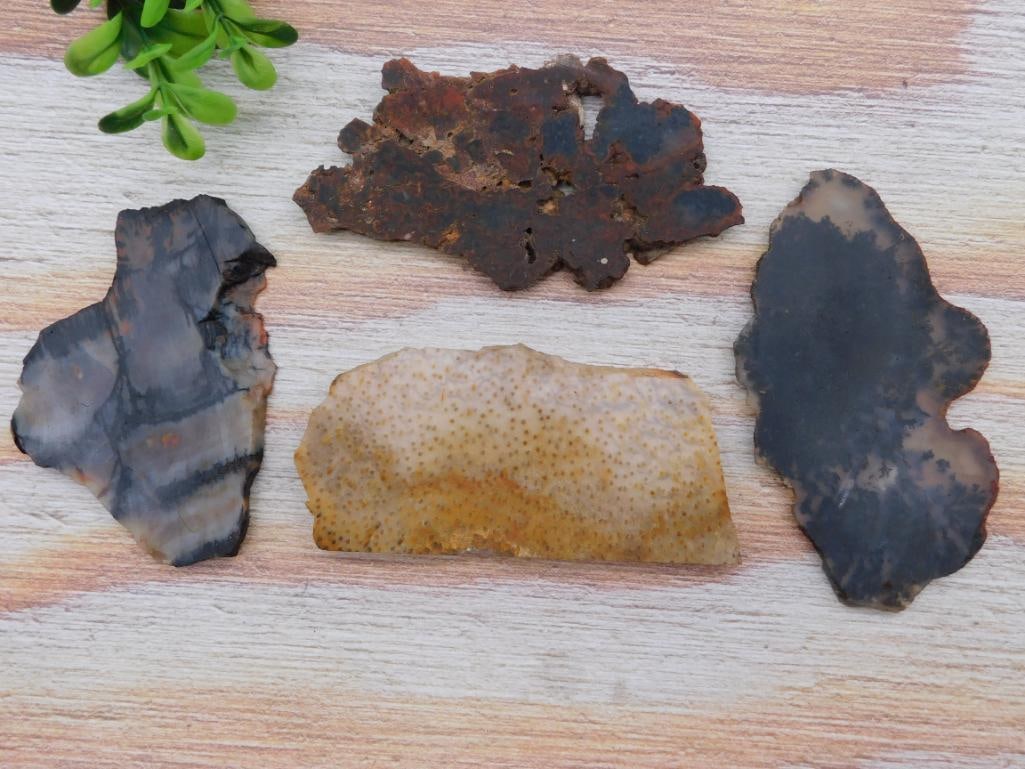 MIXED SLAB LOT ROCK STONE LAPIDARY SPECIMEN: MIXED SLAB LOT ROCK STONE LAPIDARY SPECIMEN