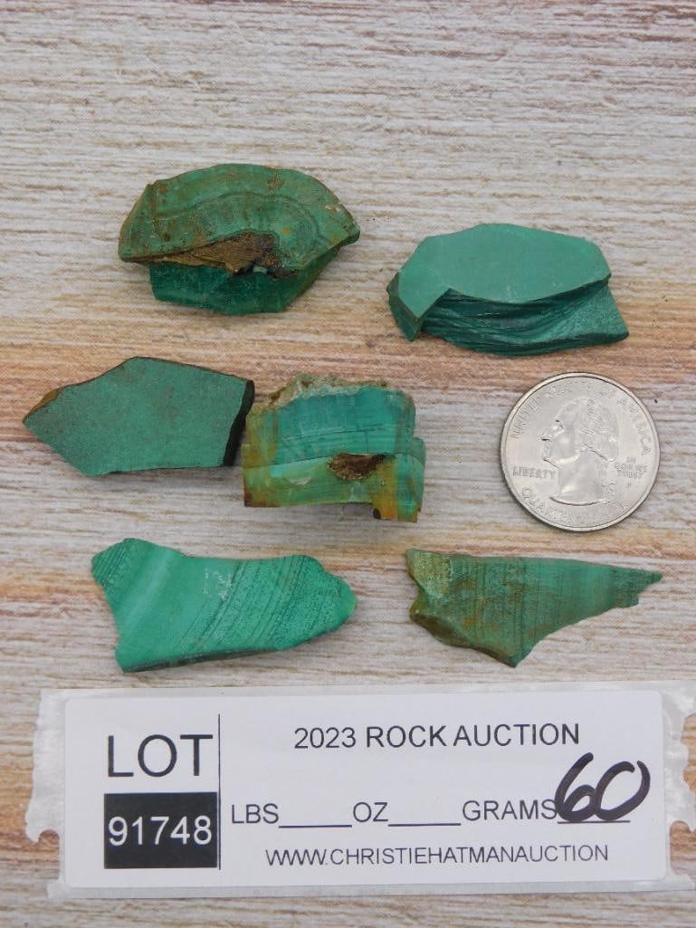 MALACHITE ROCK STONE LAPIDARY SPECIMEN - 2